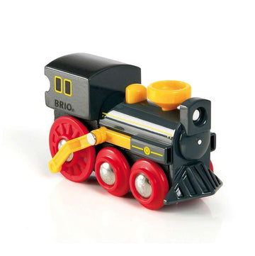 BRIO Old Steam Engine - Authentic Piston Action Toy | Ideal for Imaginative Play | Fully Compatible Wooden Railway Sets | Perfec