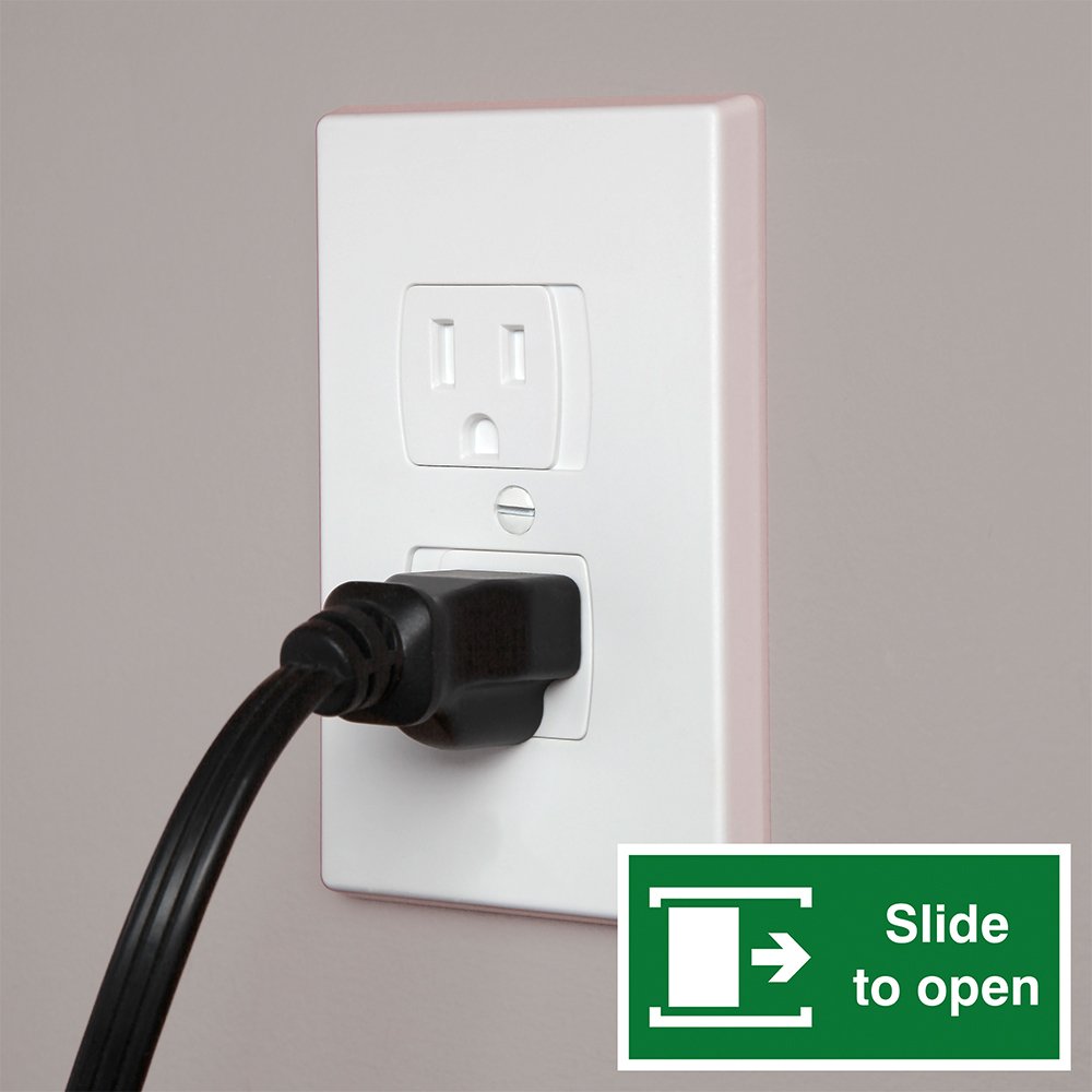 Jambini Self-Closing Baby Proof Outlet Covers Baby Proofing - An Alternative To Plug Covers For Electrical Outlets And Outlet Pr