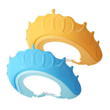 Pandaear Baby Shower Cap Hair Washing Hat| 2 Pack Waterproof Adjustable Silicone Bath Hat For Eye And Ear Protection| Cute Crown