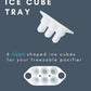 Nippii Ice Cube Tray for Freezable Teether Pacifier - BPA Free Silicone Ice Cube Trays for Freezer - Designed to Fit Nippii Teet