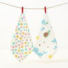 Staranddaisy Muslin Face Cloth/Hankies Pack Of 2 Extra Soft, For Newborn Baby, For Infants, Toddlers, Kids, Reusable, 100% Pure 