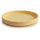 mushie Classic Silicone Suction Plate | BPA-Free Non-Slip Design (Daffodil)