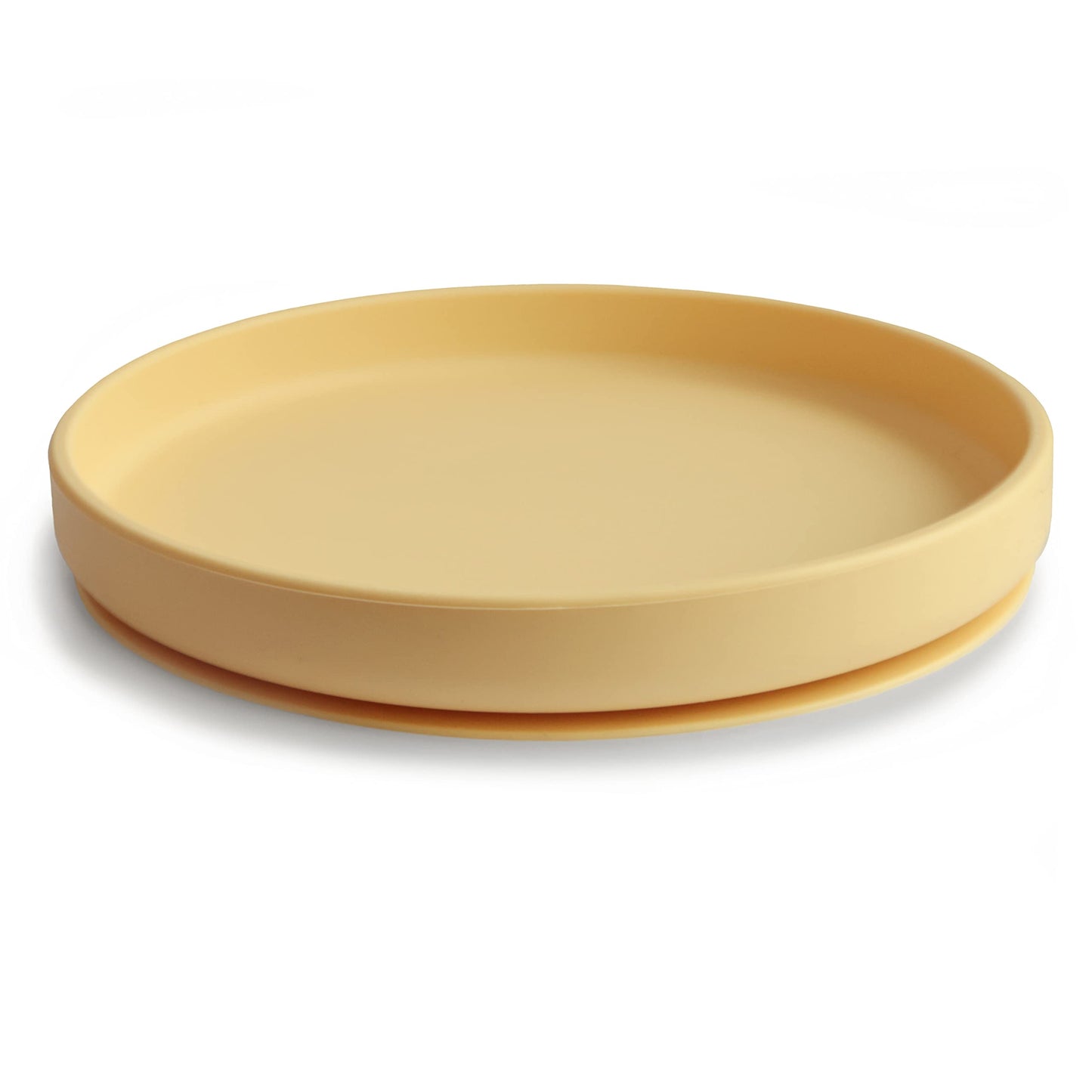mushie Classic Silicone Suction Plate | BPA-Free Non-Slip Design (Daffodil)