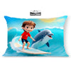 Brizberry Kids Pillow Cushion With Super Soft Fabric | Animal & Cartoon Prints | 12X18 Inches (Design 9)