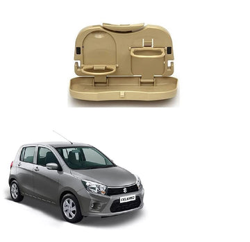 Stylish Foldable Compact Car Back Seat Tray for Food/Drinks/Cup/Bottle Holder Universal Pack of 1 Suitable for Maruti Suzuki Cel
