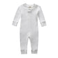 Owlivia Organic Cotton Baby Boy Girl 2-Pack Zip Up Sleep N Play, Footless, Long Sleeve(3-6 Months, Pink Strawberry&White)