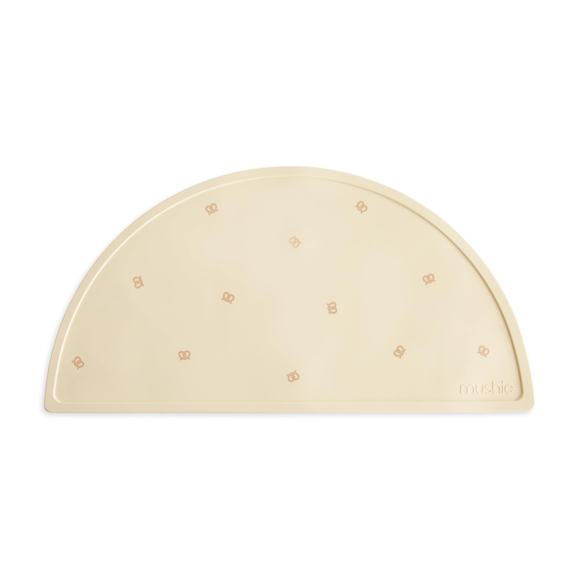 Mushie Silicone Placemat For Kids | Bpa-Free Non-Slip Design (Pretzel)
