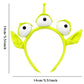 Leziazany Alien Headband Toy Stretchy Plush Eyeball Headband Three Eye Plush Alien Monster Headband For Christmas Party Cosplay