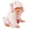 Toddler Girl Bathrobe Pajamas Robe Pink Dog Hooded Baby Bath Robe For Girls Towels Nightgown Terry 4 5 6 Year (Pink, L)