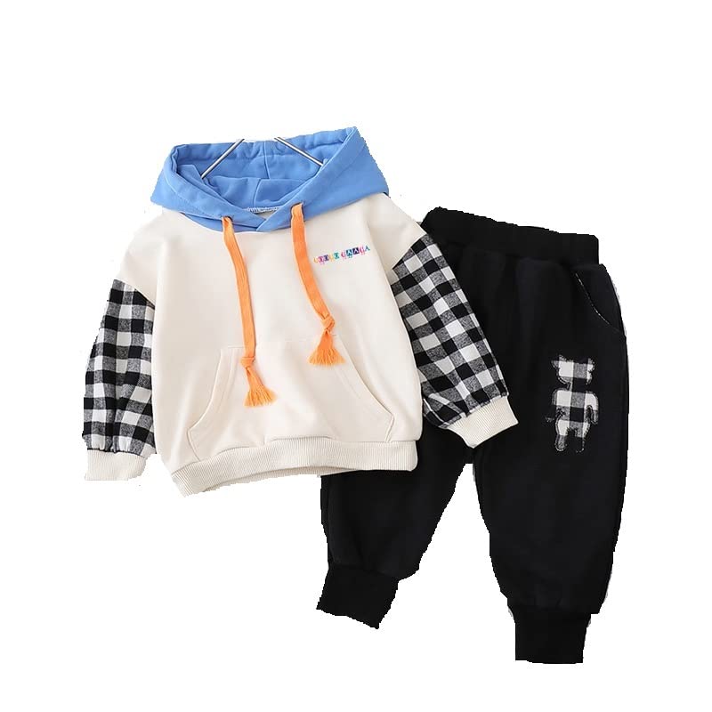 Googo Gaaga Funky White Teddy Printed Full Sleeves TShirt And Pant Set