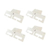 100 Pcs White Hair Clip Display Cards Hair Bow Hairpin Packing Cards Hair Accessories Holder Paper Cardboard for Hair Claw Clips