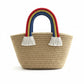 Kids Tote Bag with Rainbow Handles  EcoFriendly Cotton Rope Storage Basket for Girls | Cute Birthday Gift for Girls Age | Mult