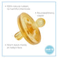 Newborn Pacifier- Shorter Nipple Less Gagging - Small Preemie (0-6 Mos) - Breastfed Babies - 100% Natural Rubber - Bpa-Free - Ha