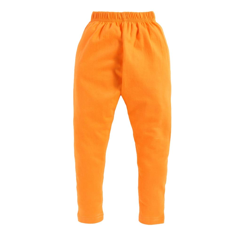 KiddoPanti Solid Legging, Orange, 1012Y