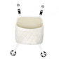 SAZ DEKOR Auto Organizer Large Capacity Car Purse Holder for Cup Cosmetic Sundries white