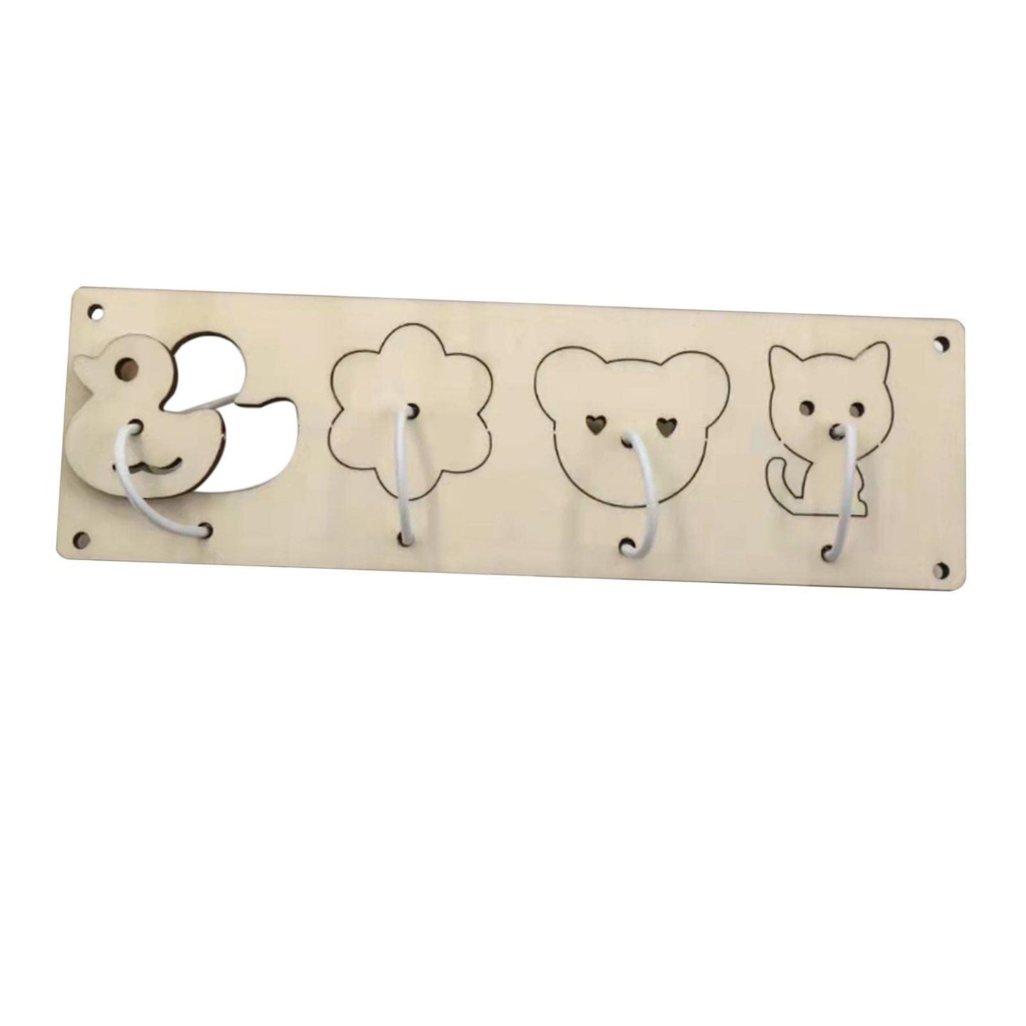 ATORSE Kids Busy Board DIY Material Activity Sensory Board Parts for Toddler Gifts Animals Matching