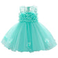 ODASDO Baby Flower Girl Dresses Infant Toddler Kid 1st 2nd Birthday Party Dress Lace Flower Embroidered Pageant Wedding Bridesma