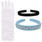 Axaxa Princess Cinderella Dress Up Accessories For Girls Cinderella Headband Choker Gloves Halloween Christmas Party Favors For