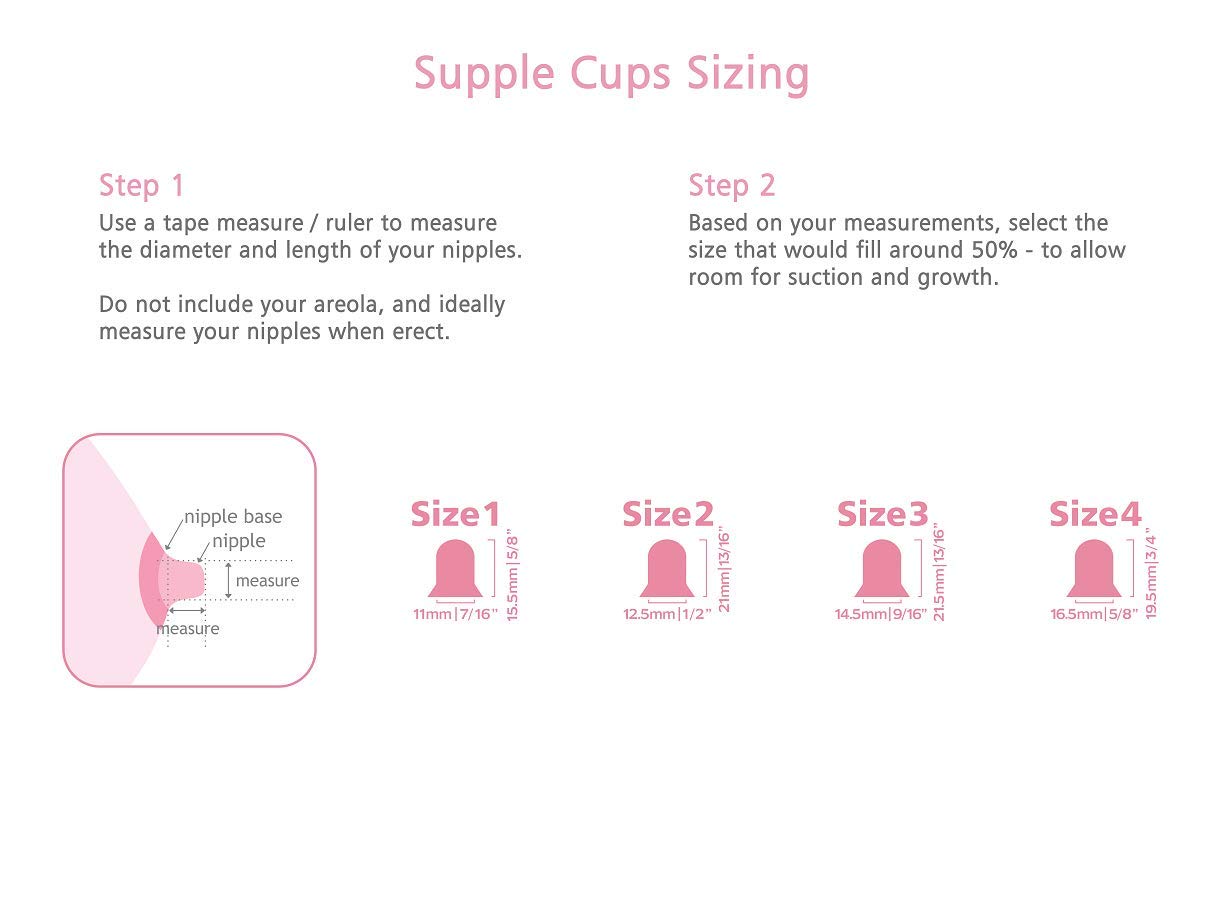 Supple Cups For Flat, Shy And Inverted Nipples (Size 1)