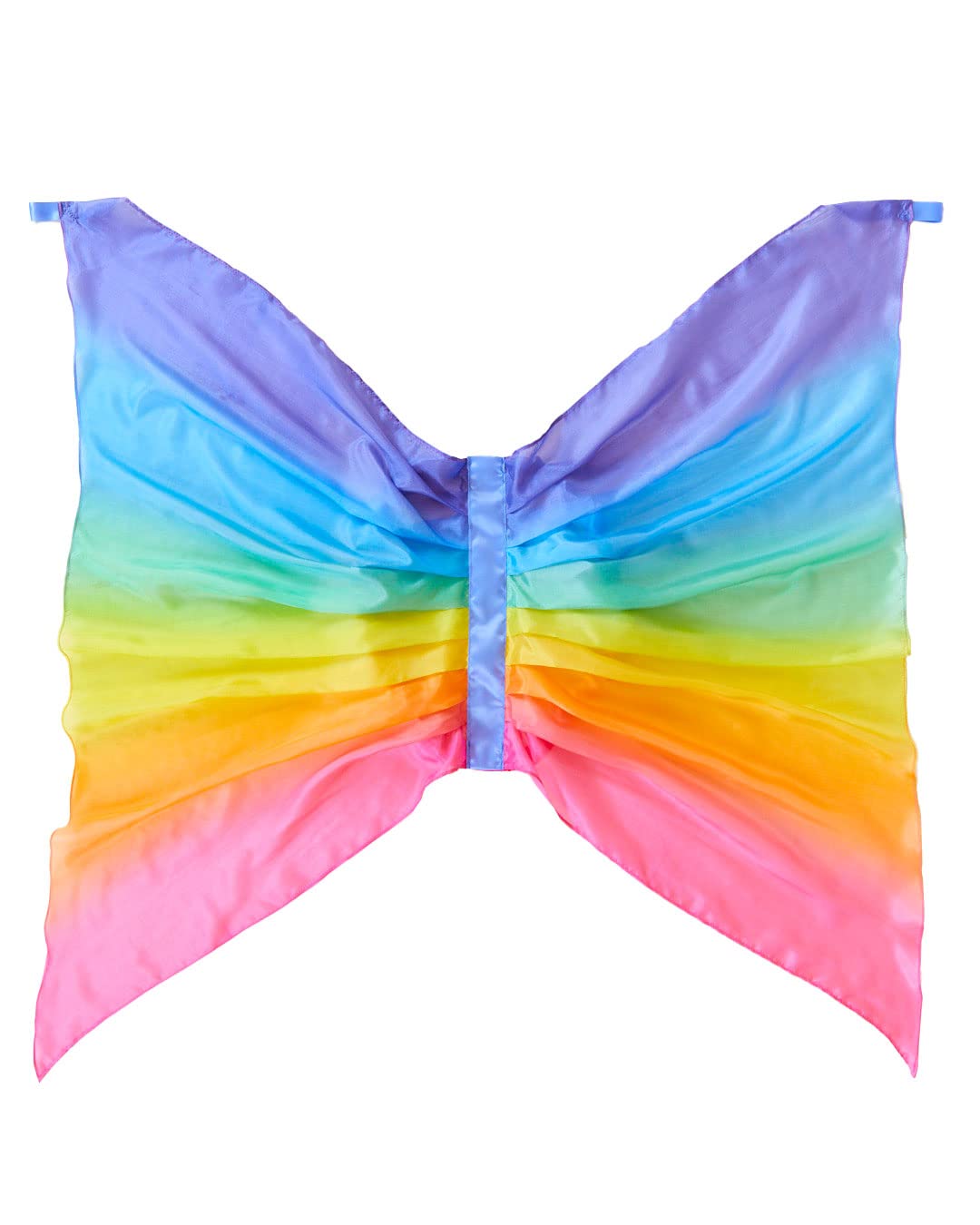 Sarahs Silks Rainbow Fairy Wings | Butterfly Costume for Kids, Real Natural Silk Montessori Waldorf Toys Dress Up for Pretend P