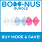 Wee Ones Girls' 3 Classic Grosgrain Hair Bows, Small, Assorted