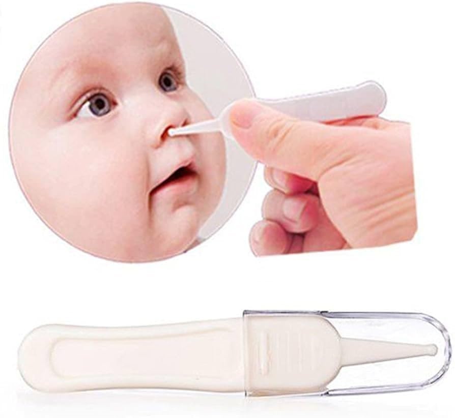 H&D Pipaliya Nasal Tweezer/Nose Cleaner/Nose Plucker To Remove Struck Dust Particles & Mucus From Baby Nose (Pack Of 1) (Multic
