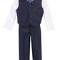 iGirlDress Baby Boys Vest Pants Special Occasion Easter Outfit Set 9-12mo Navy