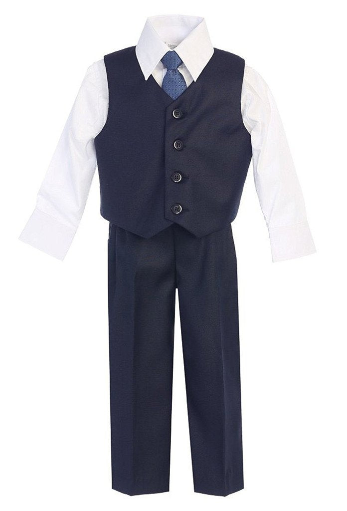 iGirlDress Baby Boys Vest Pants Special Occasion Easter Outfit Set 9-12mo Navy