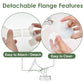 2X 34 Mm Maymom Two-Piece Wide Neck Pump Parts For Spectra S1/S2 Pumps; Incl Wide Mouth Flanges; Not Original Spectra Flange