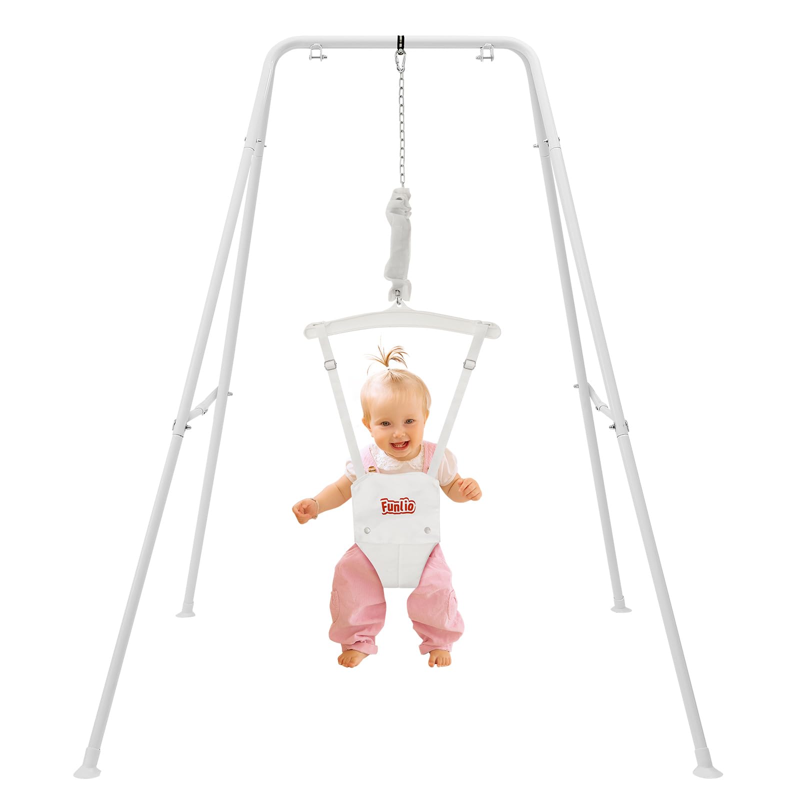 Funlio Baby Jumper With Stand For 6-24 Months, Toddler Jumper For Baby Girl/Boy, Infant Jumper For Indoor/Outdoor Play, With Adj