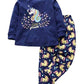 Ventra Girls Cotton Printed Pyjama Set Pack of 1 (VJ143092034_Blue_34 Years)