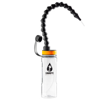 Giraffe Bottle Tower Hands Free Drinking System, Clear Tritan Bottle (Length 15 In / 38 Cm)