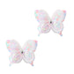 Wistamik Hair Clips Butterfly Hair Clip Glitter Butterfly Hair Clips Kids Clips for Birthday Christmas Children's Day Gift (whit