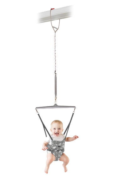 Jolly Jumper *Iconic* - New Grey Safari Saddle - The Original Baby Exerciser. Trusted By Parents And Loved By Babies For Over 75