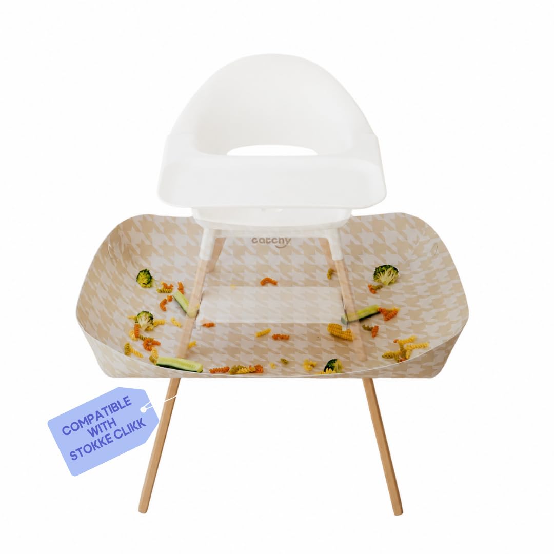 CATCHY - Food Catcher - Compatible with Stokke Clikk High Chair + 12 Other High Chairs - Highchair Sold Separately - Baby & Todd