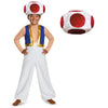 Disguise Toad Deluxe Costume For Kids, Official Nintendo Super Mario Halloween Costume, Medium (7-8)