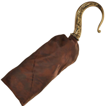 Amscan Pirate Hook/Sleeve Costume Accessory - 1 Pc. - Brown & Gold Fabric & Plastic - Stylish Design Perfect For Parties, Cospla