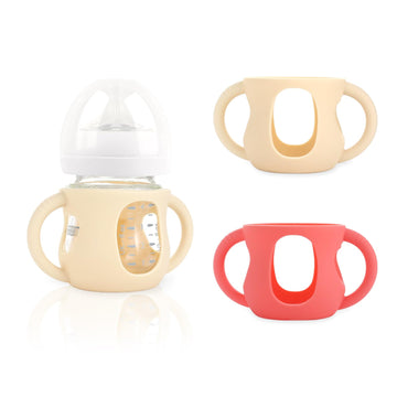 2-Pack Silicone Sleeves For Philips Avent Glass Bottles, Bpa-Free Drop-Resistant Baby Bottle Sleeves With Handles, Compatible Wi