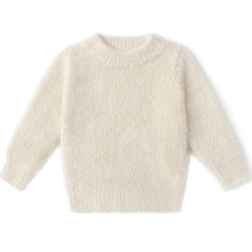 Curipeer Baby Sweater Solid Thick Basis Pullover Sweater Turtleneck Longsleeve Fall Clothes For Baby Girl And Boy Apricot 6-12 M