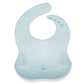 Ali+Oli Silicone Bib (Sky) Waterproof Silicone Bibs for Babies & Toddlers, Adjustable Baby Feeding Bib, Food-Grade Silicone Bibs