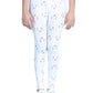 StyleStone Girls Meow Printed Leggings with Flat Waistband White (7048WhtMeow78)