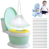 100 Pack Potty Chair Liners Disposable,Drawstring Training Toilet Seat Liner Bags Cleaning Bag For Kids Toddlers Outdoors Travel