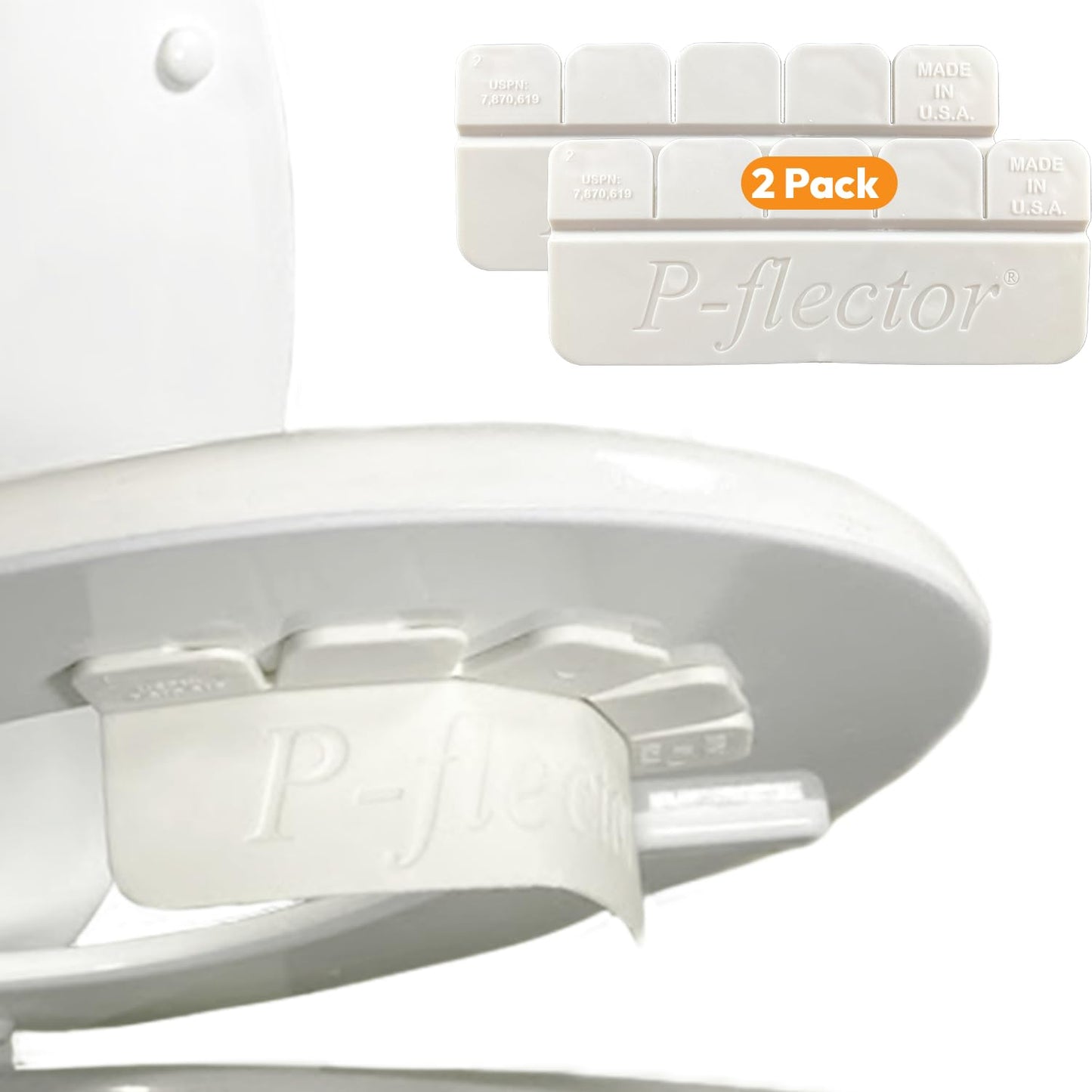 P-flector Toilet Seat Urine Guard - Pee Splash Guard for Potty-Training Kids, Adults, Seniors & Special Needs Individuals - Fits
