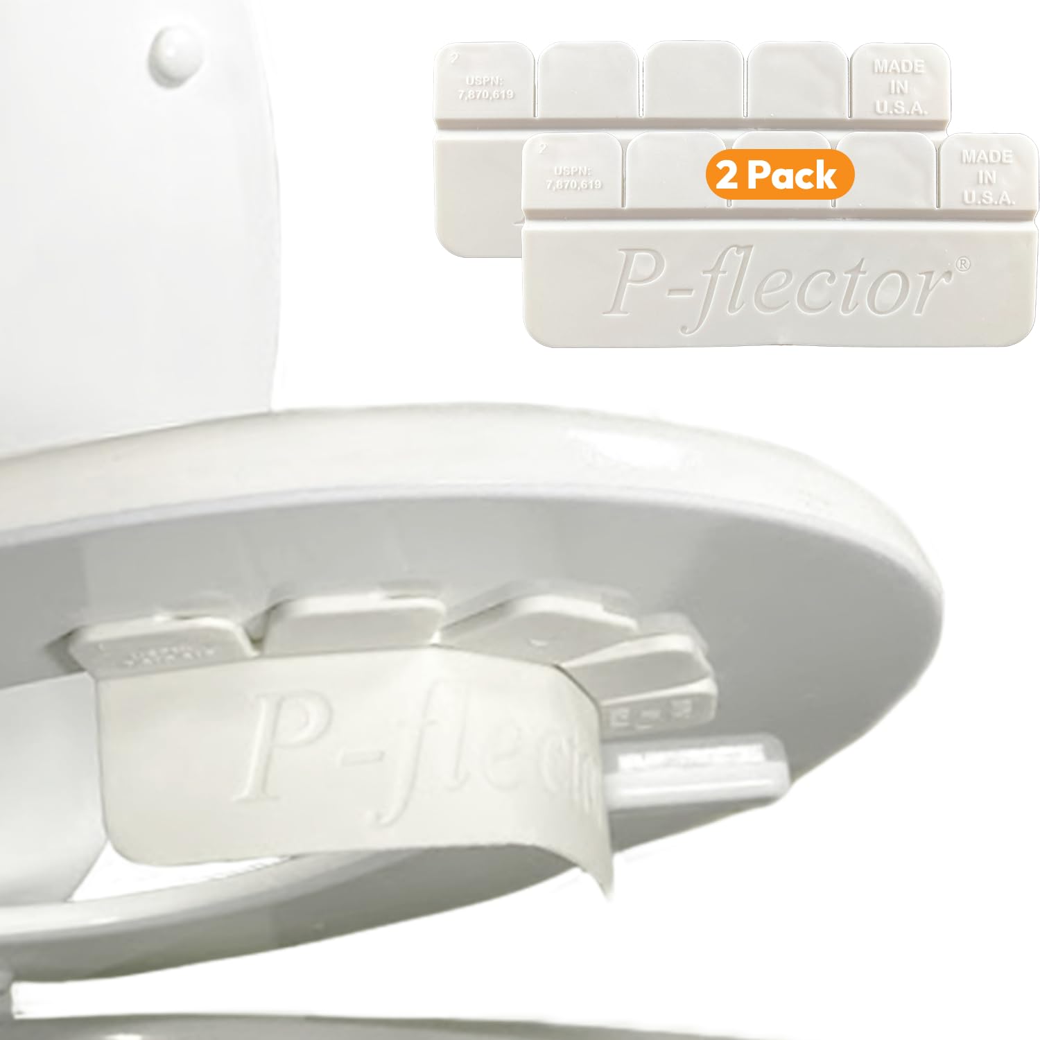 P-flector Toilet Seat Urine Guard - Pee Splash Guard for Potty-Training Kids, Adults, Seniors & Special Needs Individuals - Fits