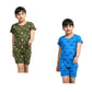 IndiWeaves Girls Cotton Printed Night Suits Tshirts and Shorts Set Summer (Pack of 2) Dark Green::Blue