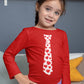 Red Hearts Tie Girls Boys Valentines Day Shirt Gamer Shirt Toddler Kids T-Shirt 3T Red