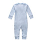 Owlivia Organic Cotton Baby Boy Girl Zip Up Sleep N Play, Footless, Long Sleeve(Newborn, Blue)