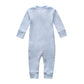 Owlivia Organic Cotton Baby Boy Girl Zip Up Sleep N Play, Footless, Long Sleeve(6-12 Months, Blue)
