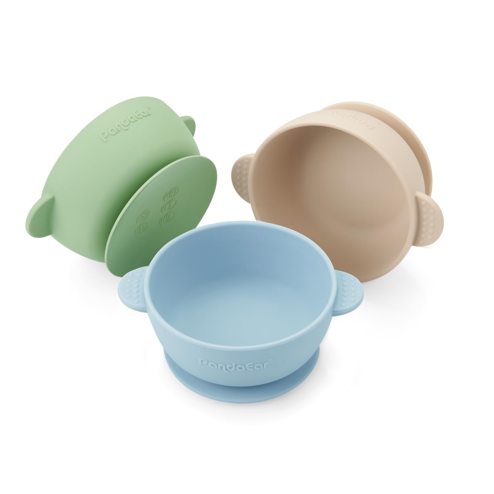 Pandaear 3 Pack Baby Bowls With Suction| Stay Put Silicone Food Bowl For Babies WBCBBB0BFGY2B4D