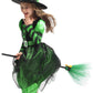 Narecte Halloween Costumes For Girls Halloween Costumes,Witch Costume For Girls Witch Costume,Kids Witch Costume Green L
